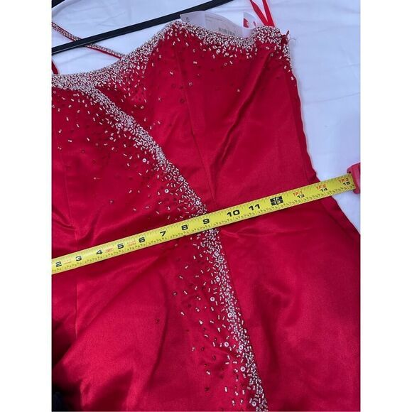 NWT Precious Formals Beaded Sequined Evening Prom Gown Dress Ball Gown Sz 10 - Picture 12 of 14